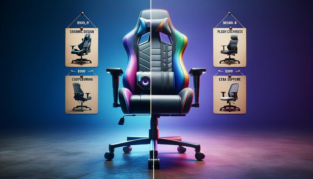 comparing gaming and office chairs